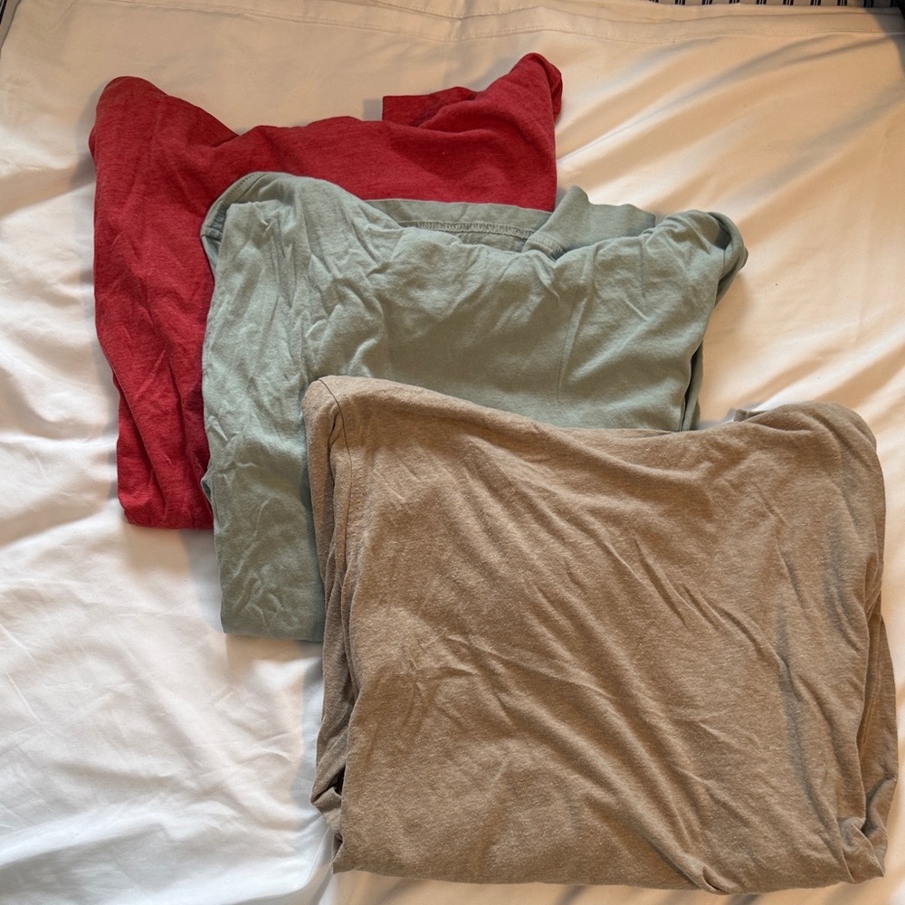 J.Crew hooded pullovers- Red, Green, and Tan